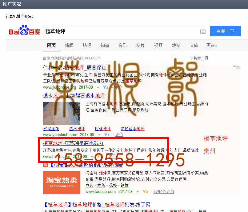 苏州竞价网站托管优化推广公司，菜根谭网络科技有限公司查询瑞皇关键词排名9月4日推广实况案例（10）