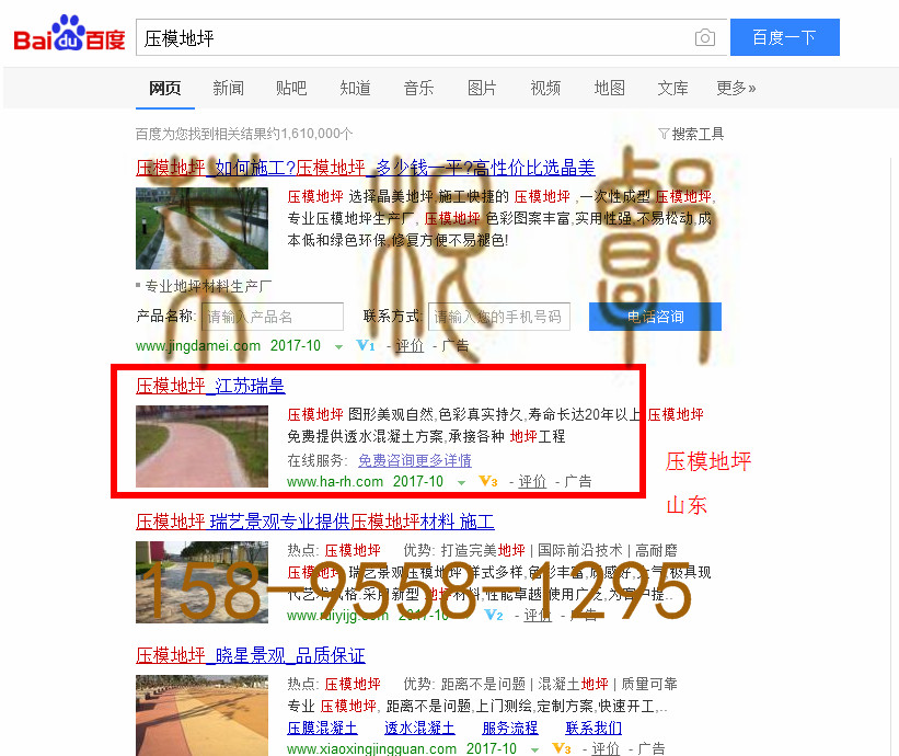 苏州网站托管优化推广公司，菜根谭网络科技有限公司查询瑞皇关键词排名10月20日推广实况案例（1）